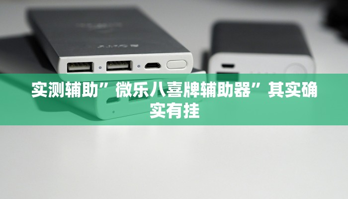 实测辅助”微乐八喜牌辅助器”其实确实有挂