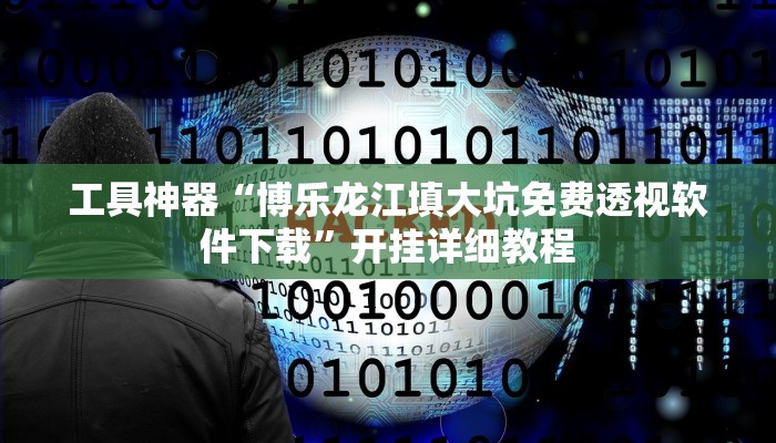 工具神器“博乐龙江填大坑免费透视软件下载”开挂详细教程
