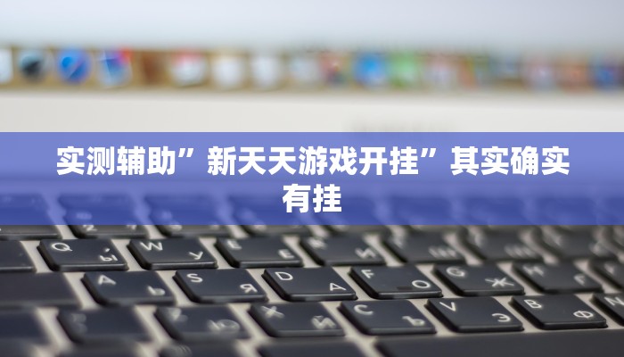 实测辅助”新天天游戏开挂”其实确实有挂