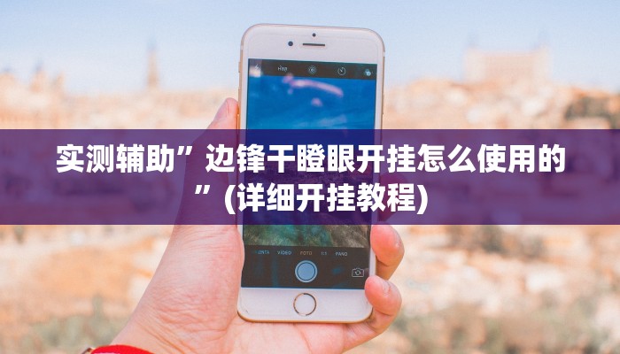 实测辅助”边锋干瞪眼开挂怎么使用的”(详细开挂教程)