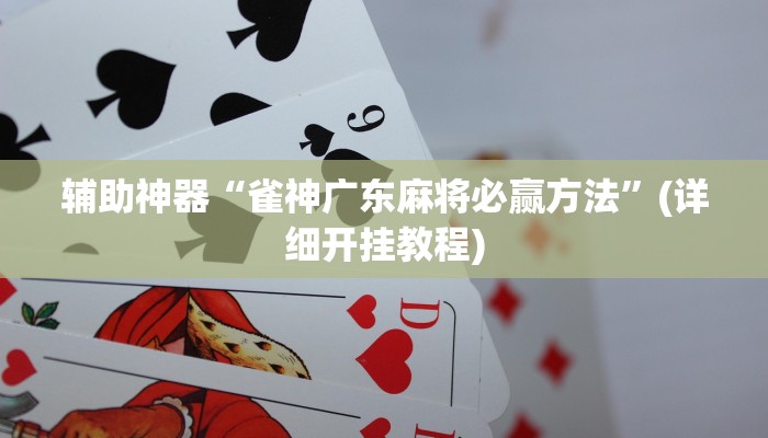 辅助神器“雀神广东麻将必赢方法”(详细开挂教程)