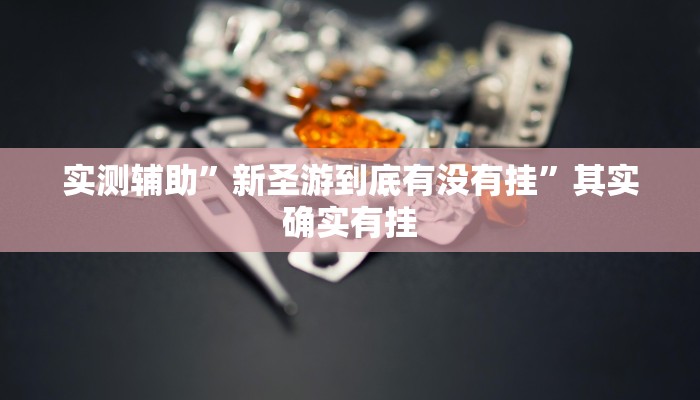 实测辅助”新圣游到底有没有挂”其实确实有挂