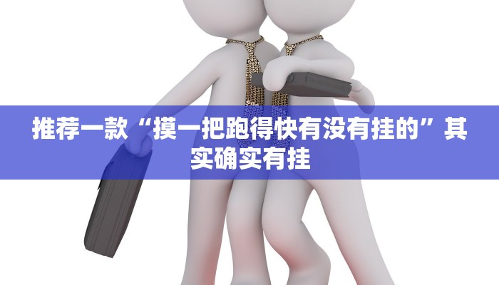 推荐一款“摸一把跑得快有没有挂的”其实确实有挂