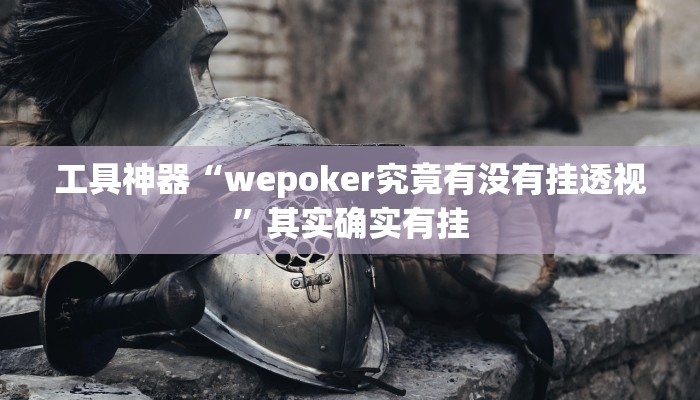 工具神器“wepoker究竟有没有挂透视”其实确实有挂