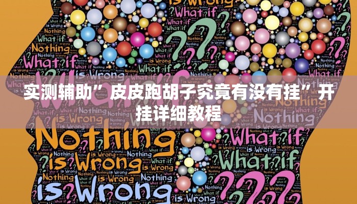 实测辅助”皮皮跑胡子究竟有没有挂”开挂详细教程
