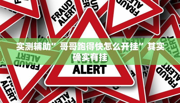 实测辅助”哥哥跑得快怎么开挂”其实确实有挂
