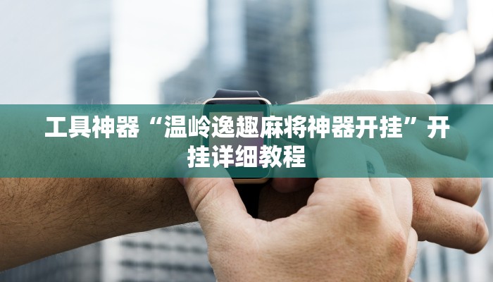 工具神器“温岭逸趣麻将神器开挂”开挂详细教程