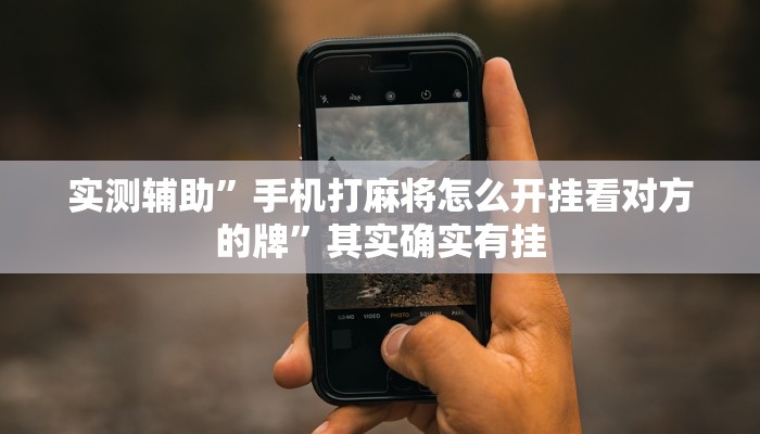 实测辅助”手机打麻将怎么开挂看对方的牌”其实确实有挂